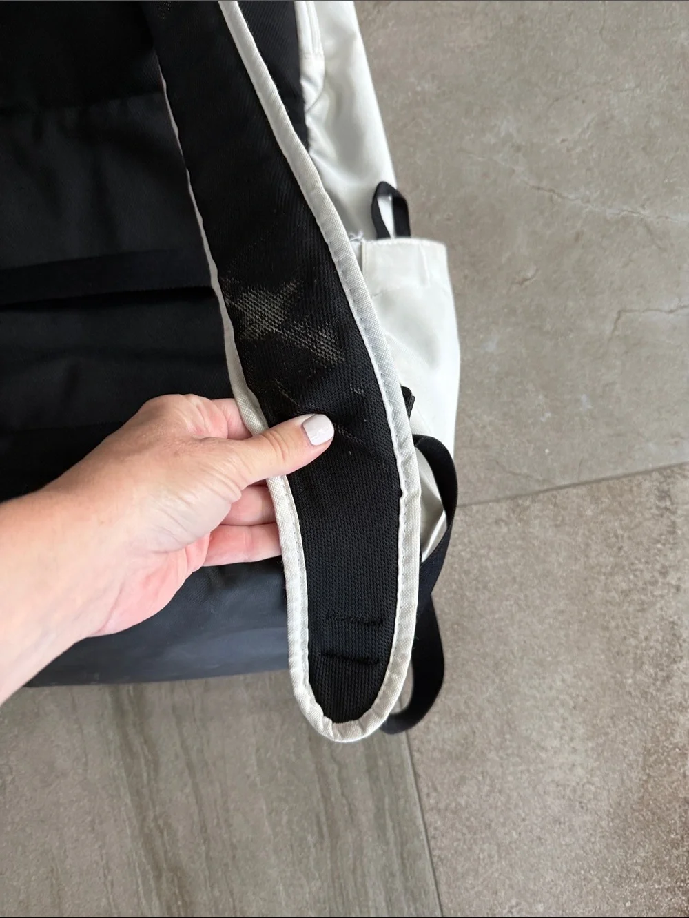 Nike Elite White and Black Men's Backpack with Gold Swoosh